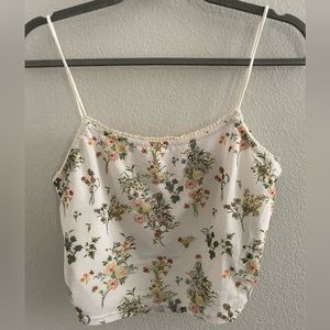 UO Floral mesh tank top